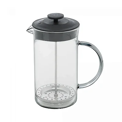 Cafeteira Prensa Francesa 400ml em Vidro Borossilicato Preta Lyor – French Pres
