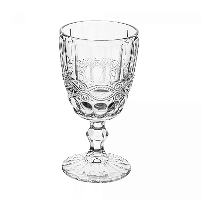 Conjunto 6 Taças de Água Libélula 300ml em Vidro Elegante
