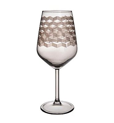Taça Geo 490ml Fumê de Vidro Elegante para Mesa Posta – Copa&Cia