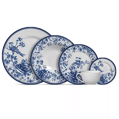 Conjunto de Jantar 20 Peças em Cerâmica Branca para Mesa Posta