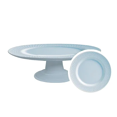 Boleira Soft Blue em Cerâmica Feldspática de Alta Resistência