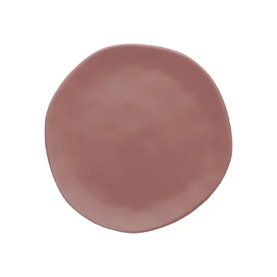 Conjunto com 6 Pratos de Sobremesa em Cerâmica Terracota Organic Copa&Cia