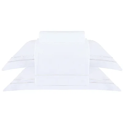 Jogo de Cama Buddemeyer King Sublime Branco 300 Fios Algodão com Ponto Cheio Pérola