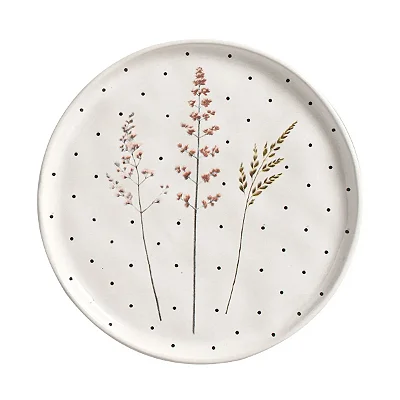 Prato de Sobremesa Bio Floralis Porto Brasil em Stoneware