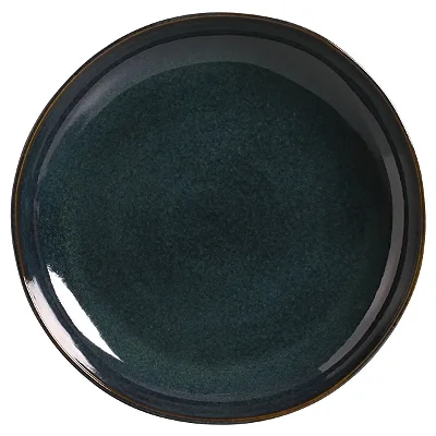 Travessa Redonda Grande Orgânico Stoneware Oceano Porto Brasil