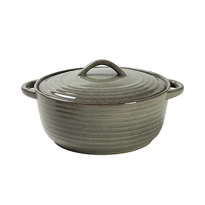 Caçarola de Cerâmica 28cm Verde com Alça – Panela Grande para Forno e Servir