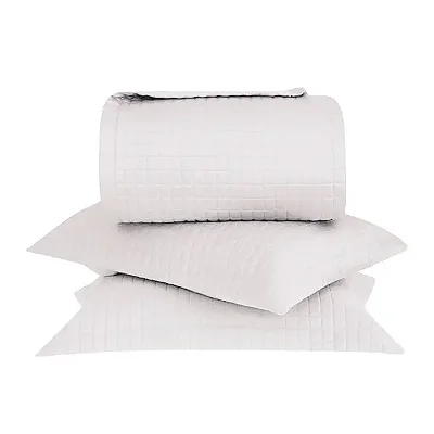 Kit Colcha King Cetim 270 Fios Buddemeyer Bud New Colors Bege – 3 Peças em Algodão