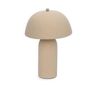 Luminária Decorativa em Cerâmica com Soquete E27 – Iluminação Aconchegante para Sala e Quarto