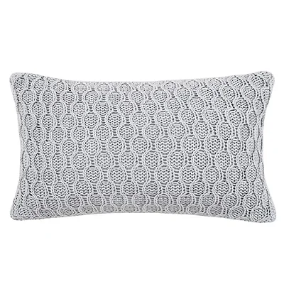 Almofada Tricot Max Buddemeyer Cinza 30x50cm em Polysoft