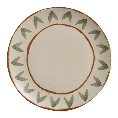 Prato Raso Coup Stoneware Magari Porto Brasil em Cerâmica