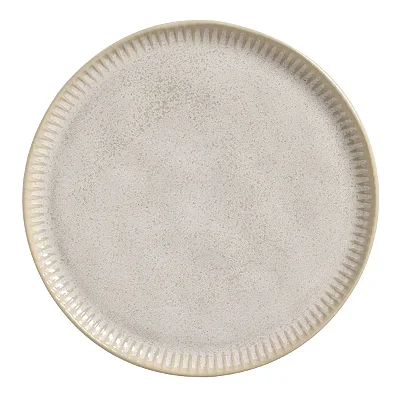 Prato Raso Linhas Latte Porto Brasil em Stoneware