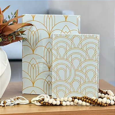 Livro Caixa Decorativo em MDF Mart