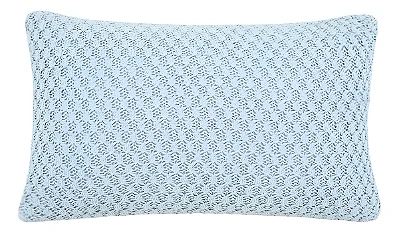 Almofada Tricot Zoe Buddemeyer Azul em Tecido Polysoft