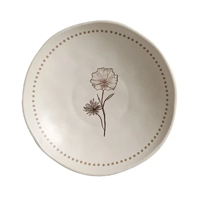 Prato Fundo Orgânico Amana Porto Brasil em Stoneware