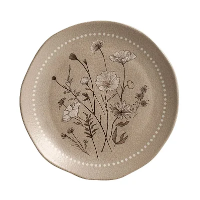 Prato de Sobremesa Orgânico Amana Porto Brasil em Stoneware