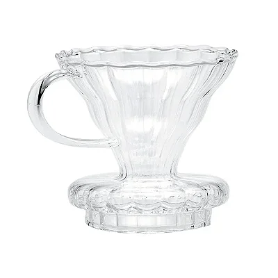 Suporte para Filtro de Café Hario em Vidro Borossilicato Transparente Oxford