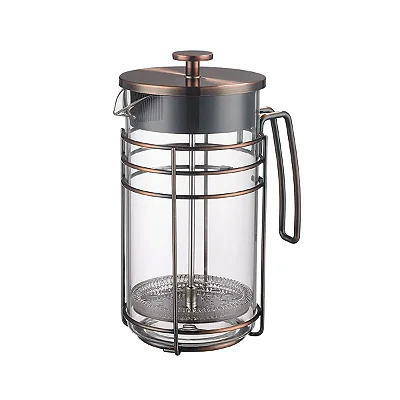 Cafeteira Francesa em Vidro Borossilicato e Aço Inox 350ml Oxford – Prensa Francesa Modern
