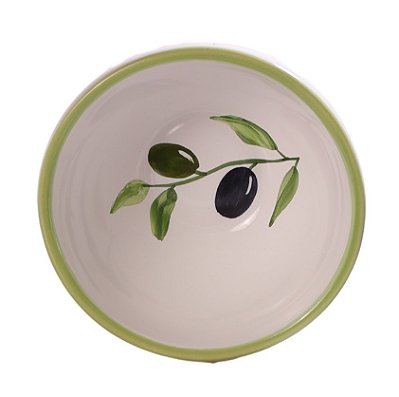 Bowl Redondo Bola Azeitoninhas Kitchen em Cerâmica Artesanal