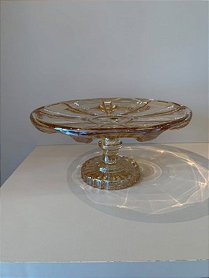 Boleira Lumière em Vidro Champagne