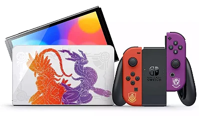 Nintendo Switch Oled edição especial Pokemon +40 jogos (USADO)