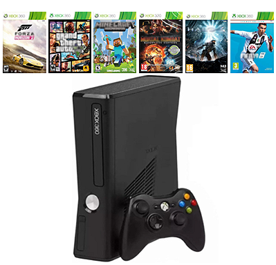 Microsoft Xbox 360 Slim + 45 Jogos + Garantia E Nf-e