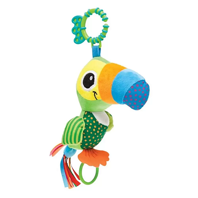 Pelúcia Chocalho Tucano Zuzu  Buba - Verde