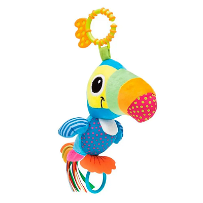 Pelúcia Chocalho Tucano Zuzu  Buba - Azul