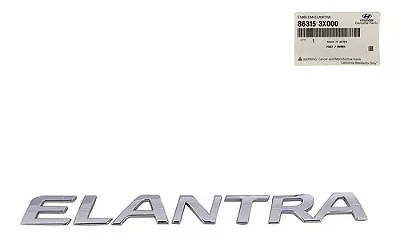 Emblema Tampa Traseira Hyundai Elantra 2010 A 2015