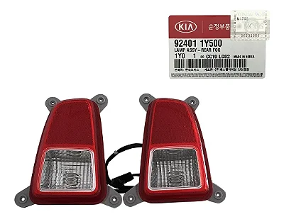 Par Lanterna Parachoque Traseiro Kia Picanto 2015 A 2018