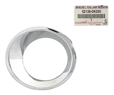 Moldura Cromada Farol Neblina Esquerdo Toyota Hillux 16/18