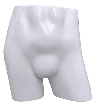 Manequim Cueca Branco Resina Plástica
