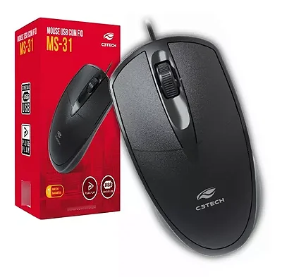 MOUSE C3TECH MS31 COM FIO