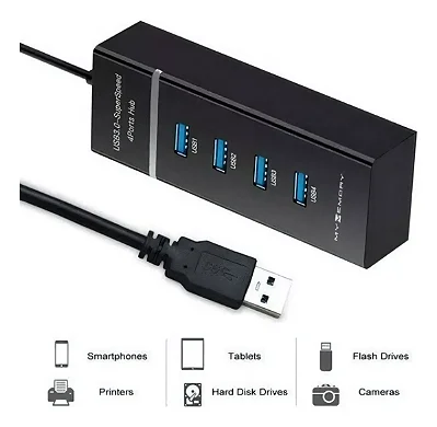 HUB USB 3.0 KAPBOM KA-1169 4 PORTAS