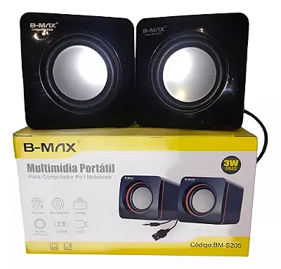 CAIXINHA DE SOM MULTIMÍDIA PORTÁTIL B-MAX