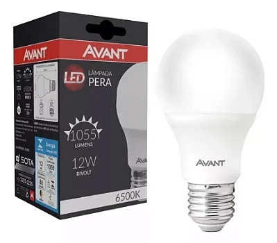Lâmpadas Led Bulbo 12w Avant Branca 6500k E27 Cor da luz Branco-frio 100V/240V