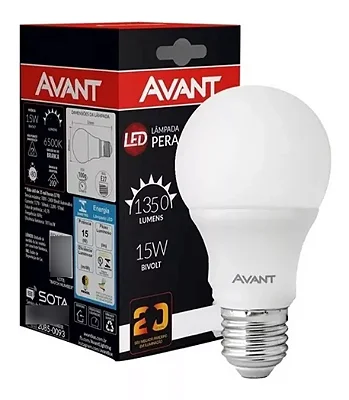 Lâmpadas Led Bulbo 15w Avant Branca 6500k E27 Cor da luz Branco-frio 100V/240V
