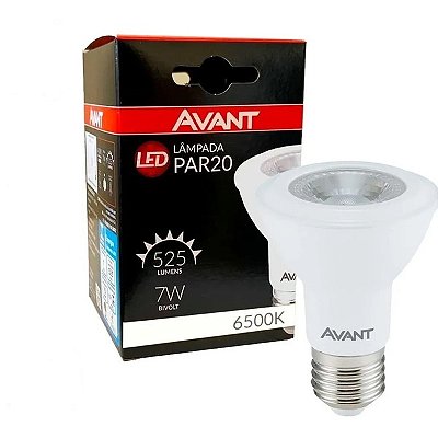 Lampada Led Par 20 7w Branco Frio 6500k E27 Bivolt