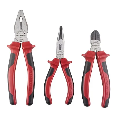 Jogo Alicate Universal/Corte/Bico 8" - 20cm Gedore