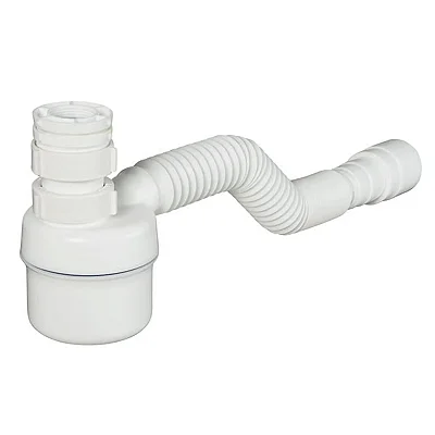 Sifão Copo Extensível Universal Branco Tigre