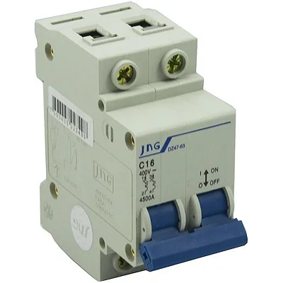 Mini Disjuntor Bipolar 16A Curva C 3KA JNG