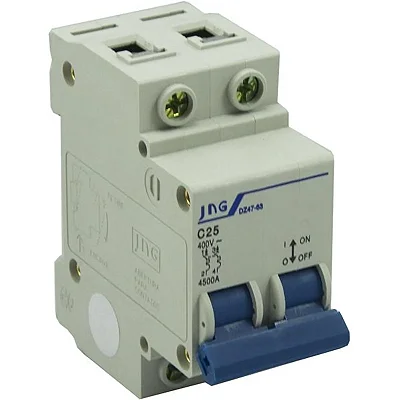 Mini Disjuntor Bipolar 25A Curva C 3KA JNG