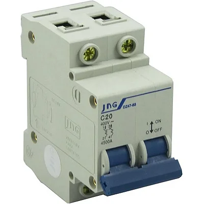 Mini Disjuntor Bipolar 20A Curva C 3KA JNG