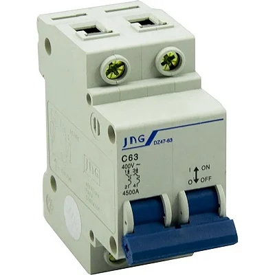 Mini Disjuntor Bipolar 63A Curva C 3KA JNG