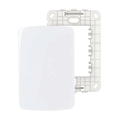 Placa Cega 4x2 com Suporte Branca Linha B3