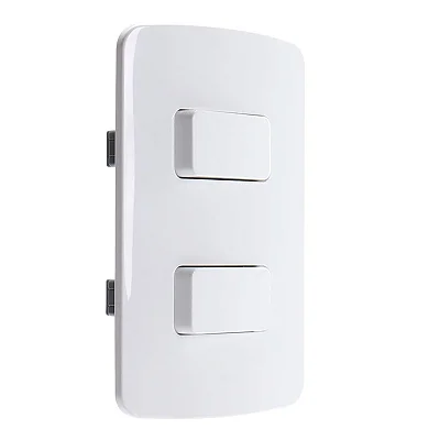 Conjunto 2 Interruptores Simples 10A/250V 4x2 Branco B3