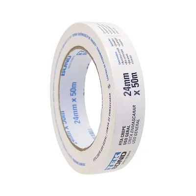 Fita Crepe Branca 24mmx50m Tekbond