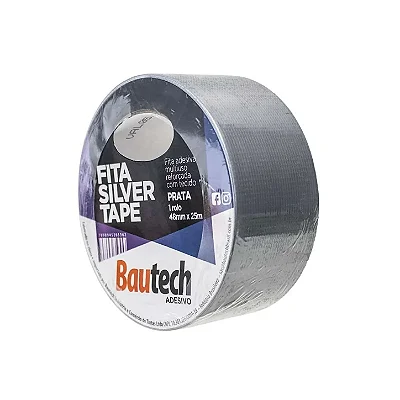 Fita Silver Tape 48mmx25m Bautech Prata