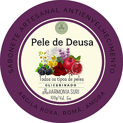 Pele de Deusa (Argila Roxa, Romã, Amora)