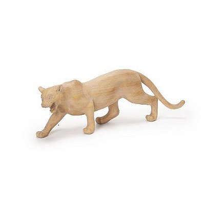 ESCULTURA PANTERA EM POLIRESINA 15x10x43.5CM