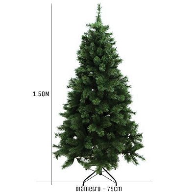 ARVORE DE NATAL DINAMARCA 400 GALHOS 1.50M